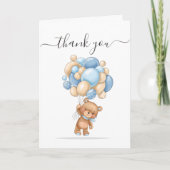 テディベアバルーンありがとう カード (正面)