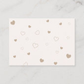 テディベアバルーンおむつラッフルベビーシャワー エンクロージャーカード (裏面)