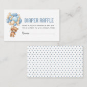 テディベアバルーンおむつラッフル エンクロージャーカード (正面/裏面)