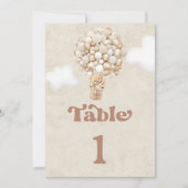 テディベアバルーンのテーブル番号 (正面)