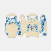 テディベアバルーンアーチボーイベビーシャワー フェイバーボックス (折り畳みなし)