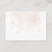 テディベアバルーンニュートラルベビーシャワーブック エンクロージャーカード (裏面)