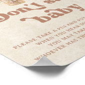 テディベアバルーンニュートラル言わないベビーゲーム ポスター (角)