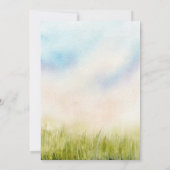 テディベアバルーンバースデーパーティーの招待状 招待状 (裏面)