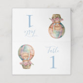 テディベアバルーンパーティー座席表 プレイスカード (外部開封)