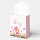 テディベアバルーンピンクバタフライガールベビーシャワー フェイバーボックス (オープン)