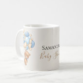 テディベアバルーンブラウン コーヒーマグカップ (正面左)