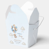 テディベアバルーンブルータンベビーシャワー フェイバーボックス (オープン)