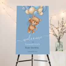 テディベアバルーンブルーフォームボード