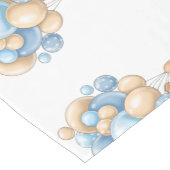 テディベアバルーンブルー ショートテーブルランナー (コーナー)