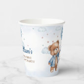 テディベアバルーンベアリー最初の誕生日パーティー 紙コップ (左)