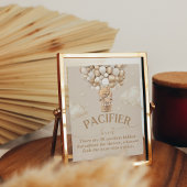 テディベアバルーンベビーシャワーおしゃぶり狩り ポスター