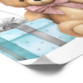 テディベアバルーンベビーシャワーへようこそ ポスター (角)