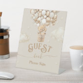 テディベアバルーンベビーシャワーゲストブック 台座サイン (インサイチュ)