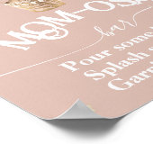 テディベアバルーンベビーシャワーモモモモザバー ポスター (角)