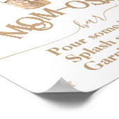 テディベアバルーンベビーシャワーモモモモザバー ポスター (角)