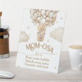 テディベアバルーンベビーシャワーモモモモザバー 台座サイン (インサイチュ)