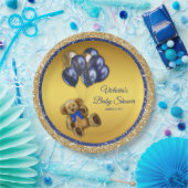 テディベアバルーンベビーシャワー紙プレート ペーパープレート (パーティー)