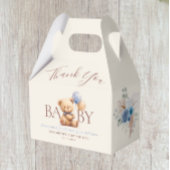 テディベアバルーンボホブルーバラフローラ フェイバーボックス