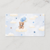 テディベアバルーンボーイおむつラッフルカード エンクロージャーカード (裏面)
