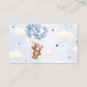 テディベアバルーンボーイブックベビーカード エンクロージャーカード (裏面)