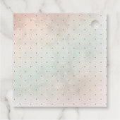 テディベアバルーン女の子Bearly待ち赤ちゃんシャワー フェイバータグ (裏面)