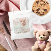 テディベアバルーン女の子Bearly待ち赤ちゃんシャワー フェイバーバッグ