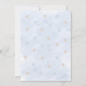 テディベアバルーン少年ベビーシャワー招待状 招待状 (裏面)