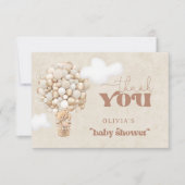 テディベアバルーン心よりお待ちいただきありがとうございます カード (正面)