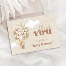 テディベアバルーン心よりお待ちいただきありがとうございます カード