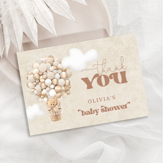 テディベアバルーン心よりお待ちいただきありがとうございます カード