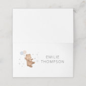 テディベアバルーン性別の表示 プレイスカード (外部開封)