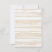 テディベアバルーン水彩ベージュタン サンキューカード (裏面)