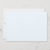 テディベアバルーン水彩男の赤ちゃんシャワー 招待状 (裏面)