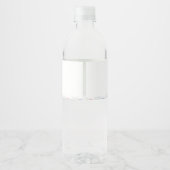 テディベアバルーン赤ちゃんシャワー水ボトルラベル ペットボトルラベル (裏面)