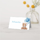 テディベアバルーン1stバースデーテント座席表 プレイスカード (正面)