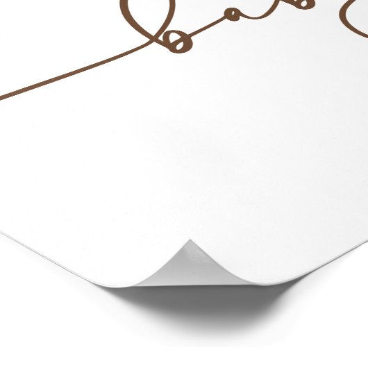 テディベアバルーン |ブルーボーイベビーシャワーへようこそ ポスター (角)