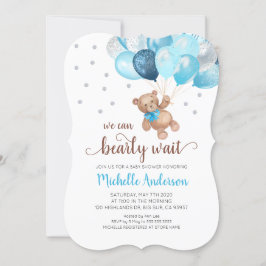 テディベアバーリーウェイベビーシャワー招待状 招待状