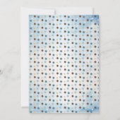 テディベアバーリーウェイボーイベビーシャワーアドバイス 招待状 (裏面)