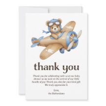 テディベアパイロットボーイベビーシャワー