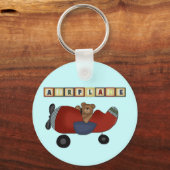 テディベアパイロットTシャツとギフト キーホルダー (正面)