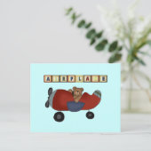 テディベアパイロットTシャツとギフト ポストカード (スタンド正面)