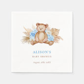 テディベアパンパスグラスベビー スタンダードカクテルナプキン (正面)