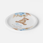 テディベアパンパスグラス ペーパープレート (アングル)