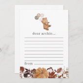 テディベアパンプキン – タイムカプセルノートカード シーズンカード (正面/裏面)