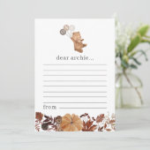 テディベアパンプキン – タイムカプセルノートカード シーズンカード (スタンド正面)