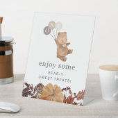 テディベアパンプキン – 1st誕生日 – スイートトリートメント 台座サイン (インサイチュ)