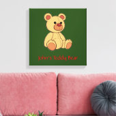 テディベアパーソナライズされたキャンバス印刷 キャンバスプリント (インサイチュ (リビング))