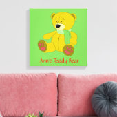 テディベアパーソナライズされたキャンバス印刷 キャンバスプリント (インサイチュ (リビング))