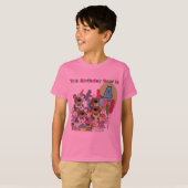 テディベアパーティー4th誕生日Tシャツとギフト Tシャツ (正面フル)